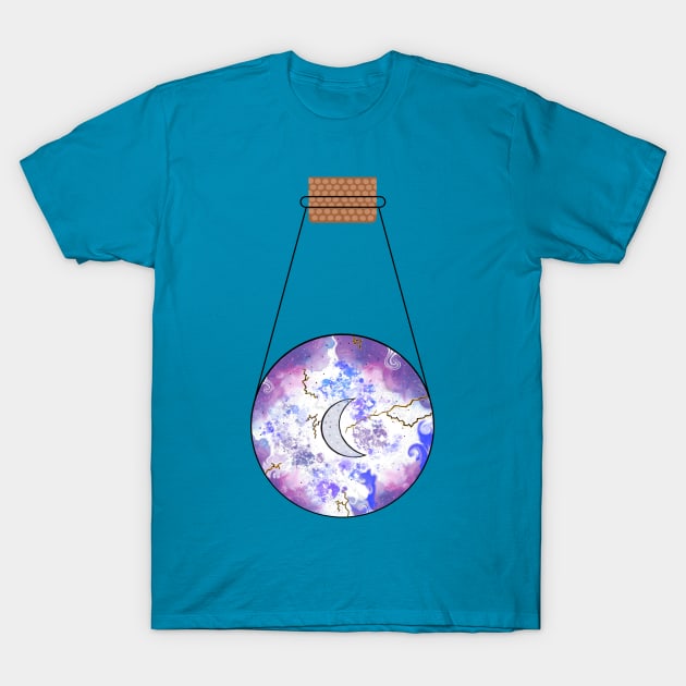 Moon Light Potion T-Shirt by Orchid's Art